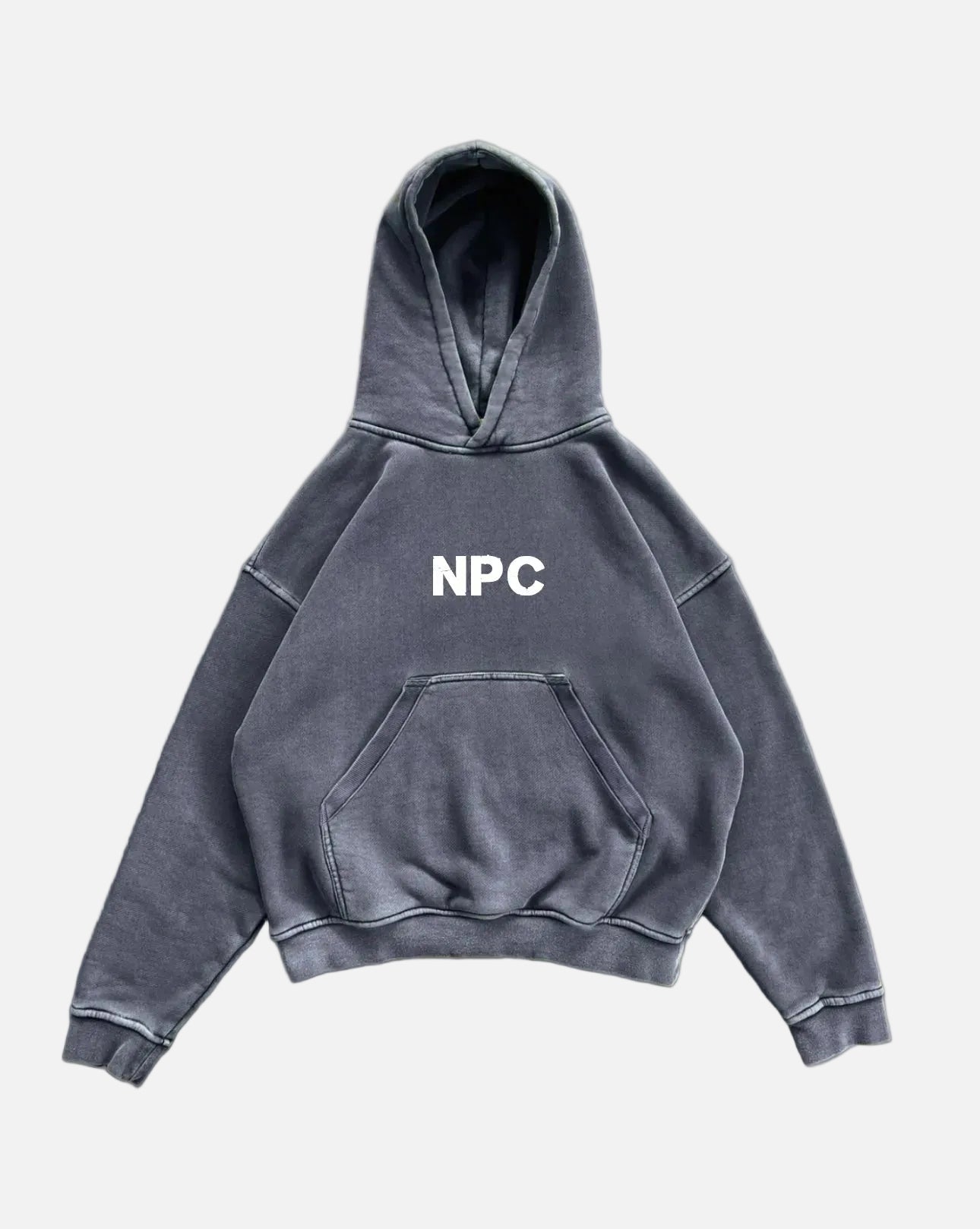 NPC Heavy Hoodie Washed Blue