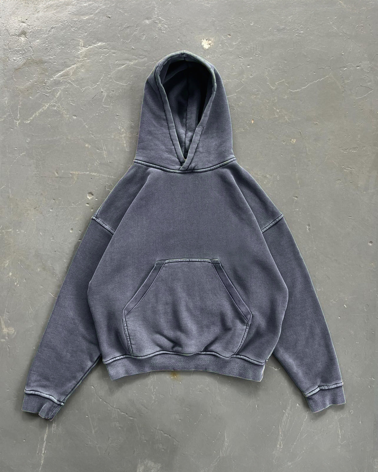 Blank Heavy Hoodie [Faded Blue]